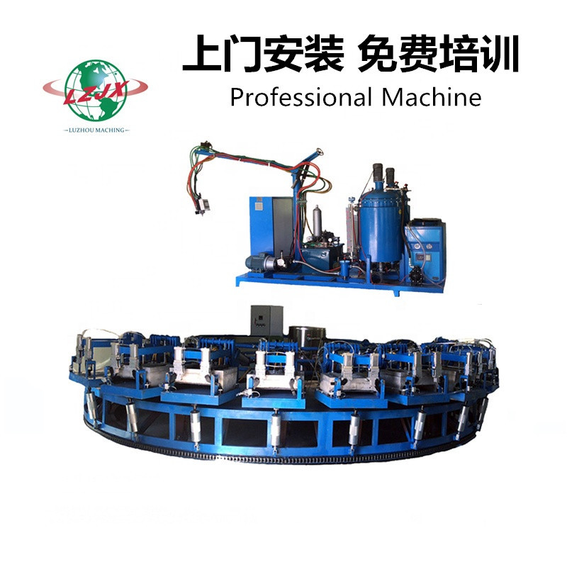 Polyurethane ayaqqabı avadanlıq, pu Leather Shaping qurğu, Making Sandals Machines. Production Sole istehsal xətti