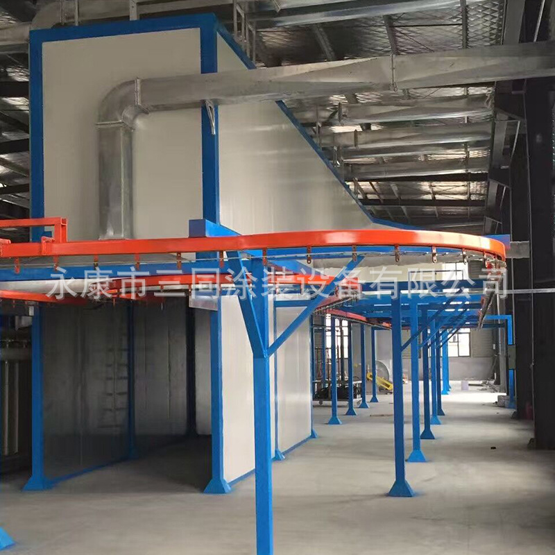 Painting Equipment Spray Drying Line Powder Paint Drying Line Fully Automatic Electrostatic Spray Coating Line