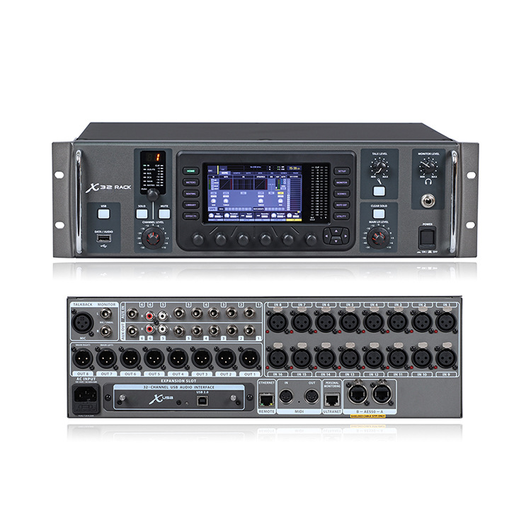 X32 Rack Digital Mixer 32-Channel Professional Stage Performance Digital Rack-Mounted Mixer