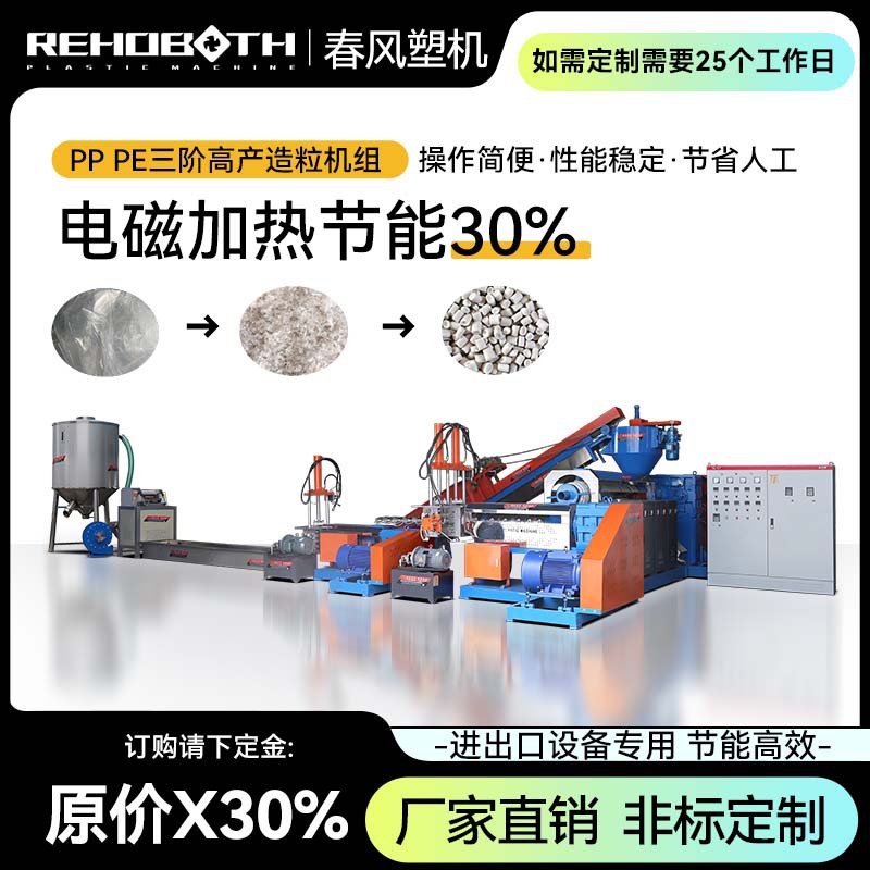 Factory Direct PP PE третьего порядка автоматическая подача пластикового гранулятора тканый мешок…
