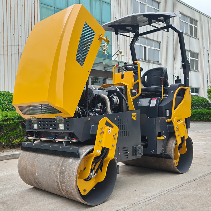 kiçik Road maşın avadanlığı 3-Ton Vibratory Roller 2-Ton Ride-On Double Steel Wheel Diesel Hydraulic Asphalt Compaction avadanlıq