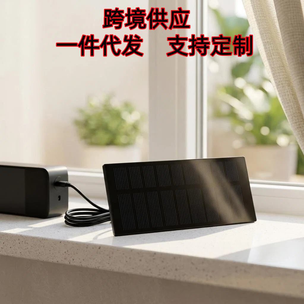 1W USB günəş fotovoltaik doldurma paneli, 3.7V-5V Type-C, telefon, portativ batareya, lampa və pərdə üçün şarj cihazı