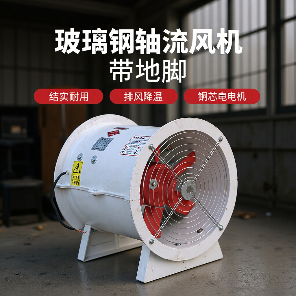 Smoke Exhaust və Supply Fan sənaye Workshop Ducted Axial Flow Fan Ventilation və Heat Dissipation T35 Explosion-Proof Axial Flow Fan
