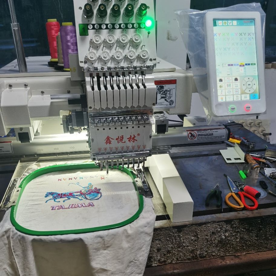 Nigerian tək-Head Multi-Head Embroidery Computer Electronic naxış qurğu üçün Embroidery, kiçik Fabric Graffiti Sequin Embroidery qurğu