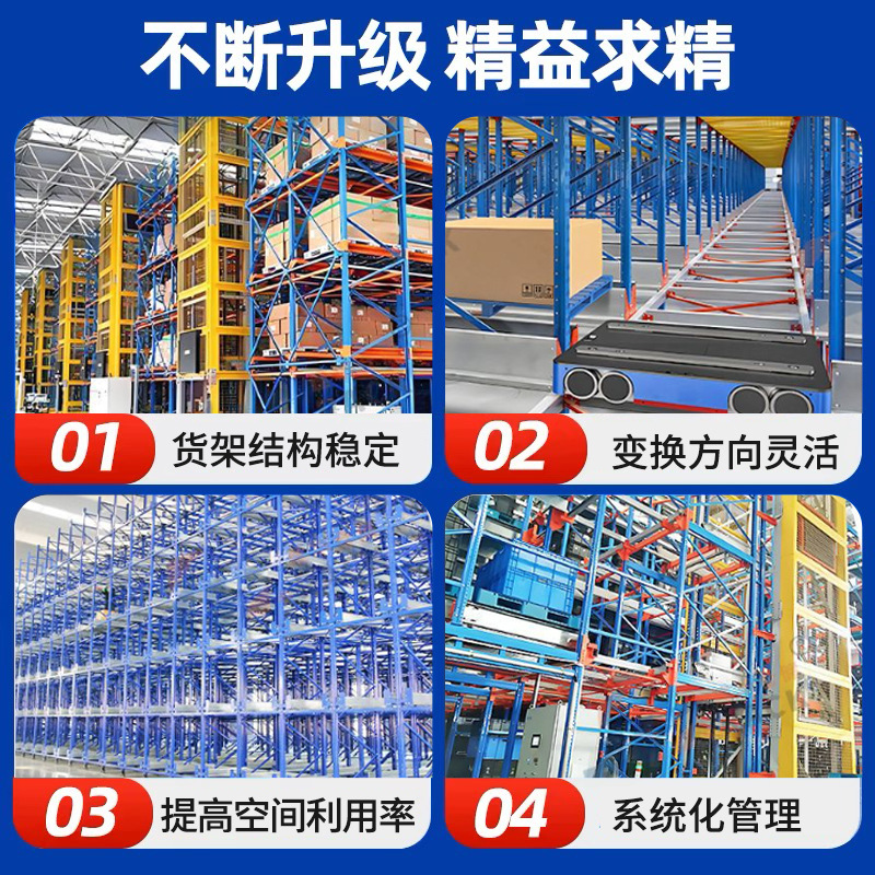 Automated立体仓库货架仓储系统存储系统堆垛机高密度高架存储解决方案