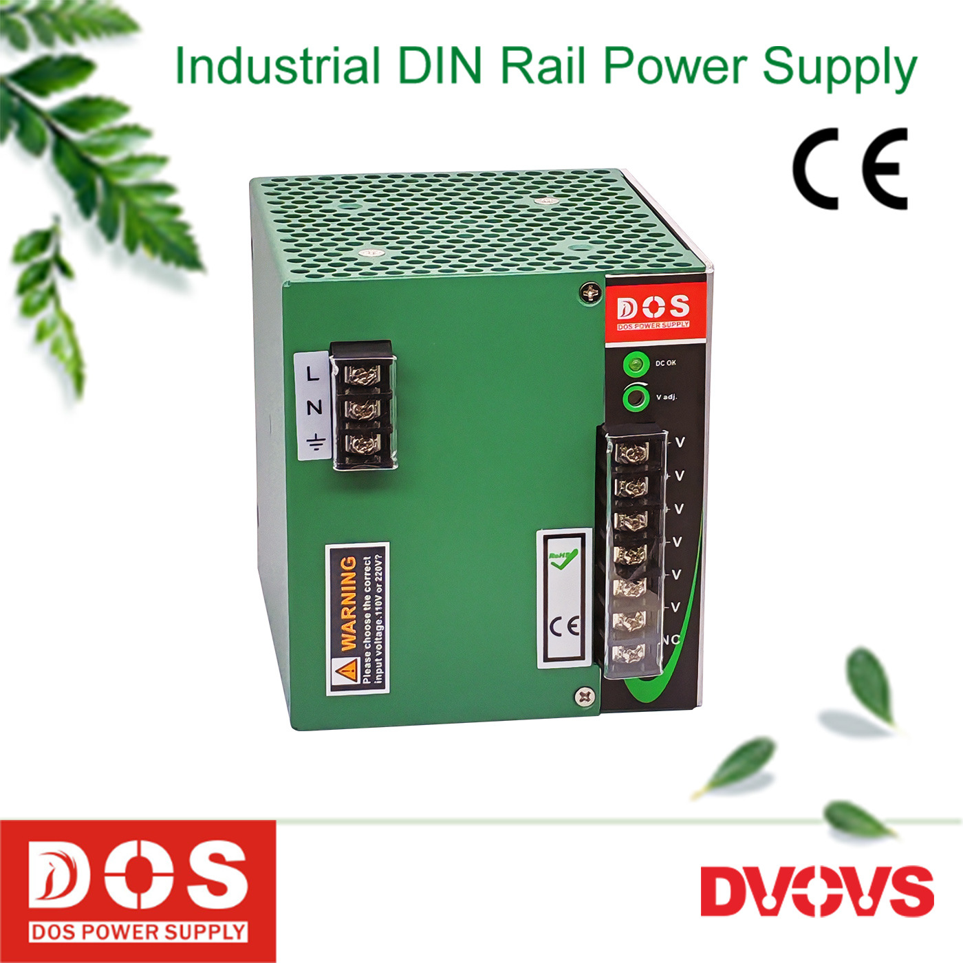 DOS sənaye grade rail növ switching güc supply DAR-500-24S DC 24V21A warranty üçün three years