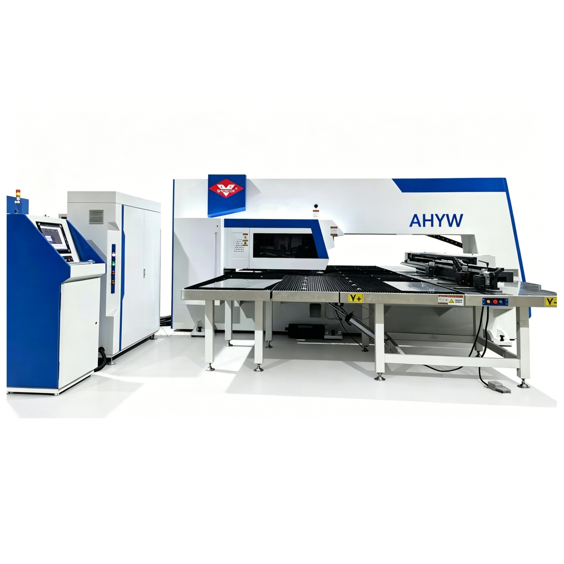 Yawei Cnc Servo Turret Punching Machine, Specialized Punching Equipment for Carbon Steel and Stainless Steel Plates