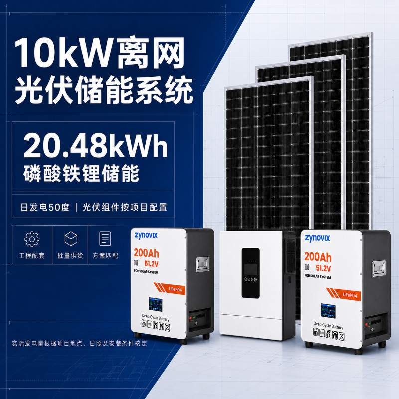 Solar güc System Jinko Photovoltaic Panel 48V Lithium Iron Phosphate batareya Powered Household Off-Grid Inverter Integrated