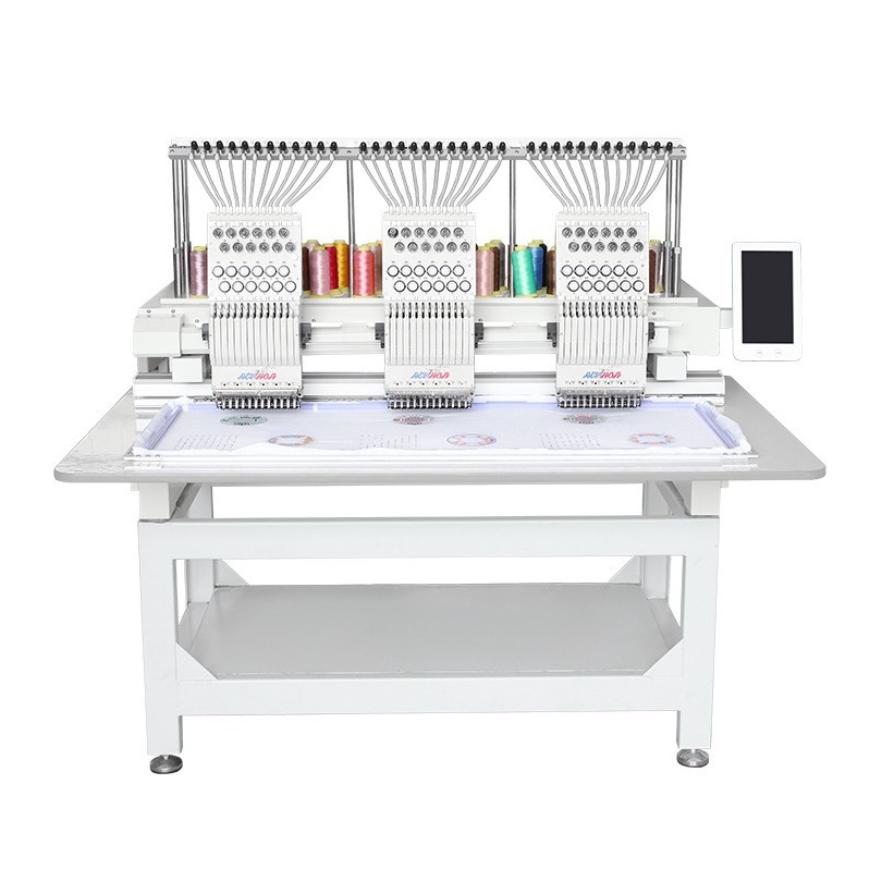 fabrik Direct Sales Three-Head Fully Automatic Computer Embroidery qurğu Multi-Functional Embroidery qurğu