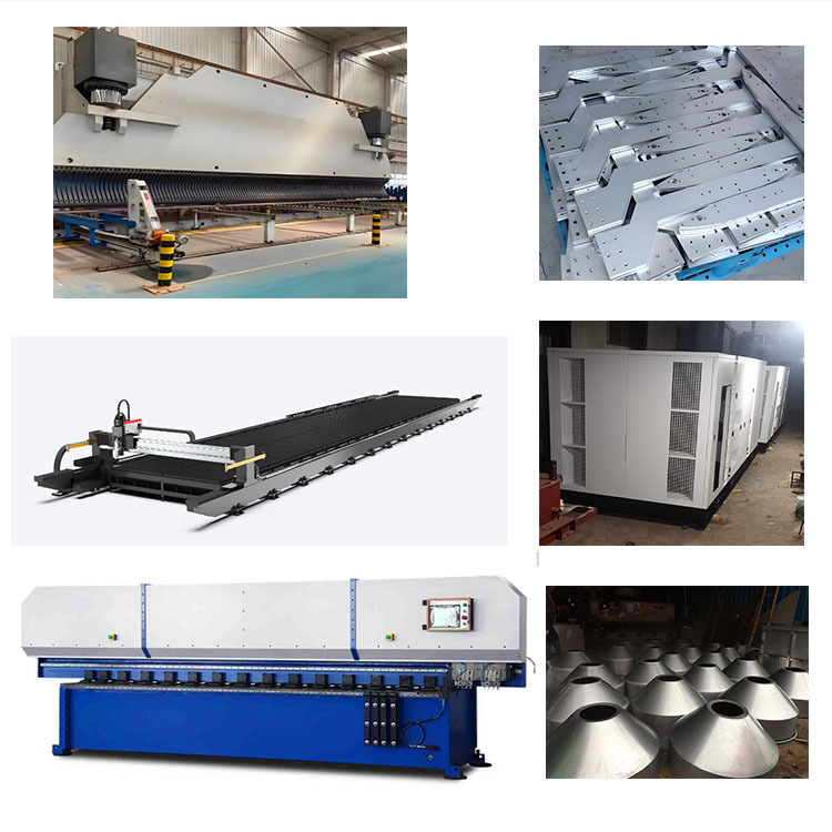 CNC lazer kəsmə, CNC yiv açma dəzgahı, CNC əymə dəzgahı, iri ölçülü və… detalların xarici emalı
