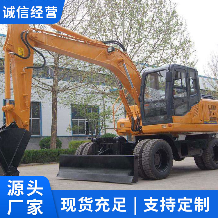 85 Tire-Type Hydraulic Excavator for Civil Engineering, Industrial Material Handling, Wheeled Xinjiang Hydraulic Excavator