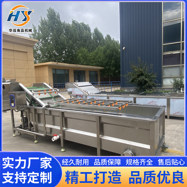 A Complete Set of Equipment for Deep Processing of Agricultural Products, Fully Automatic Cleaning, Blanching and Green Killing Lines, and Pre-Made Vegetable Processing Machinery