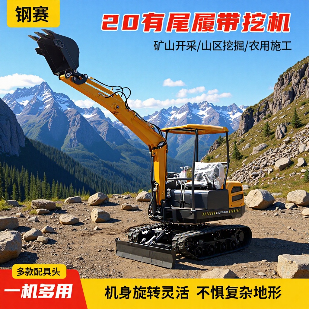 Excavator 20: Micro Excavator üçün Demolition, Crushing, Agricultural istifadə, Crawler növ…
