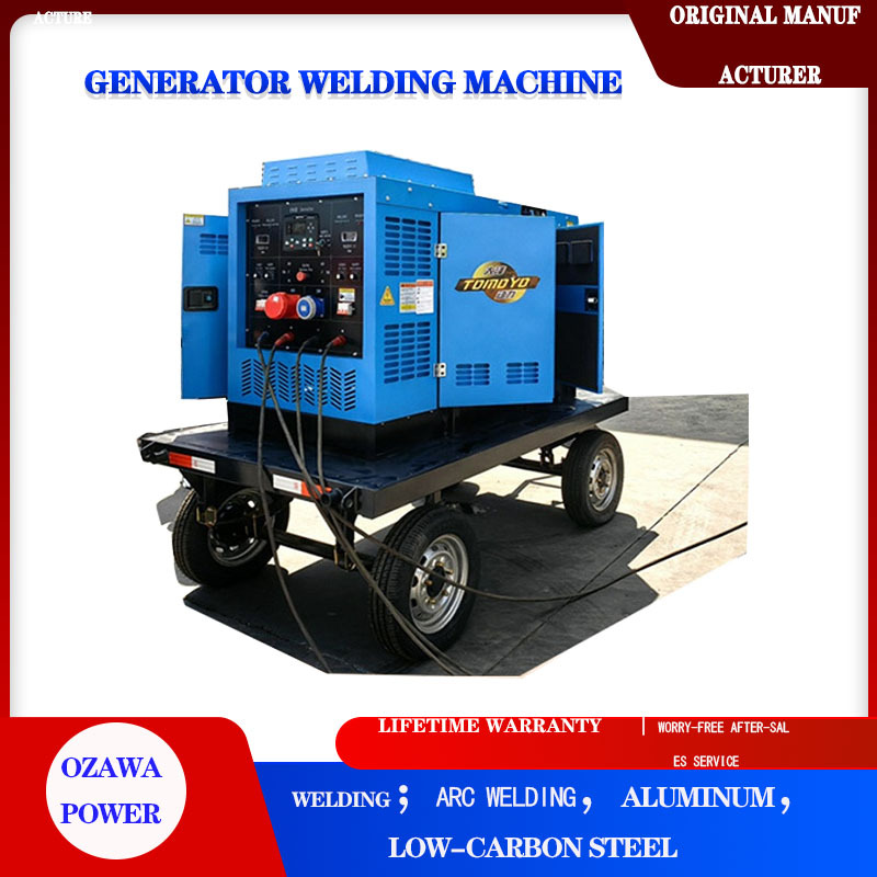 Dual-Station 400A güc-Generating Welding qurğu üçün açıq hava üçün Construction Pipeline Welding, 30Kw Output