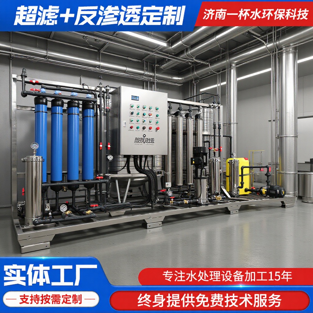 sənaye böyük Flow Ultrafiltration + Reverse Osmosis fərdi Water Purification Treatment avadanlıq Commercial Central Water Purification System